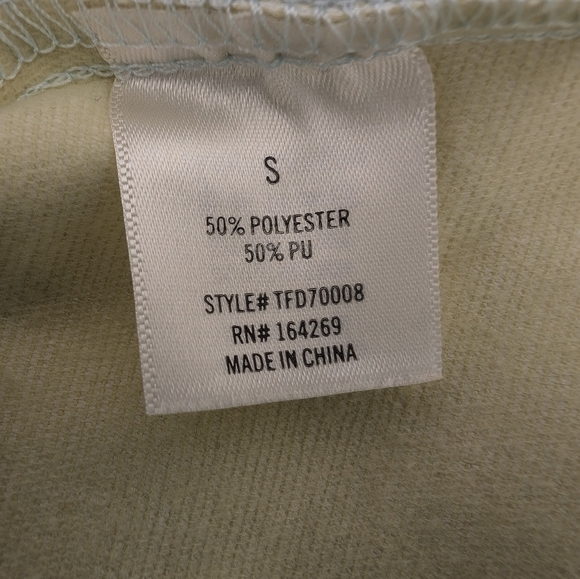 Francesca’s Paige Vegan Leather Light Blue Side Buckle Mini Skirt S - Picture 10 of 16